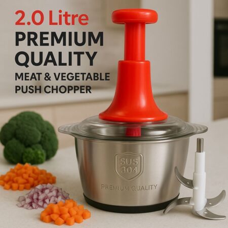 2.0 Ltr 4-Blade Push Chopper